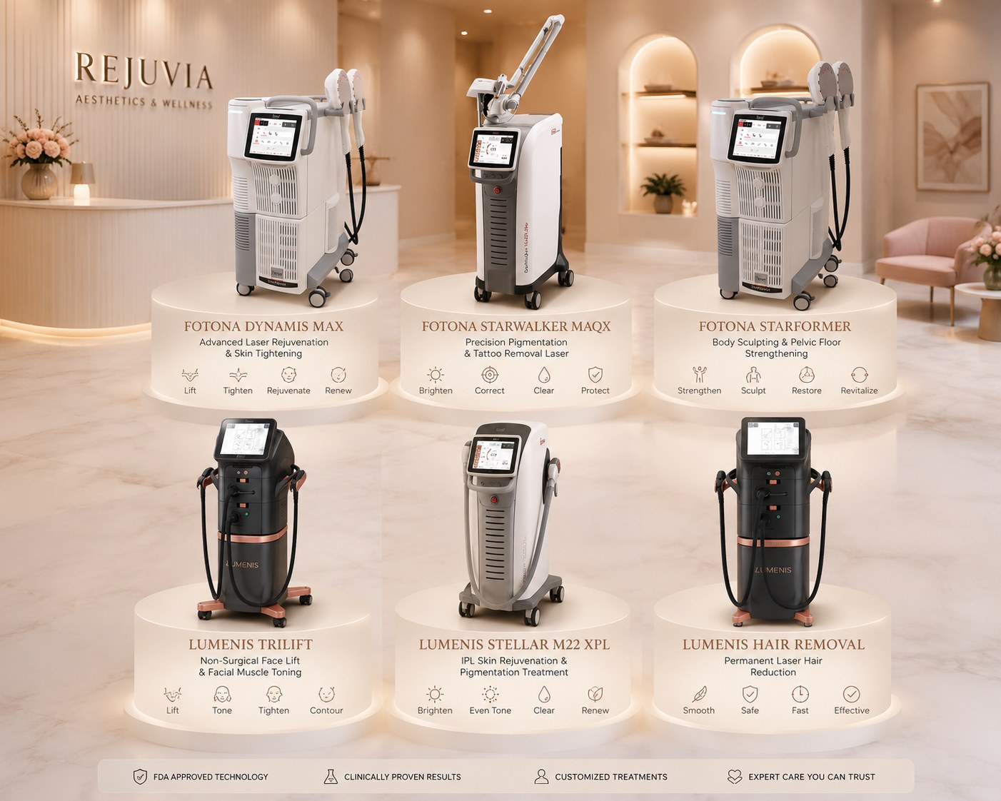 Rejuvia personalized laser and aesthetic treatment experience