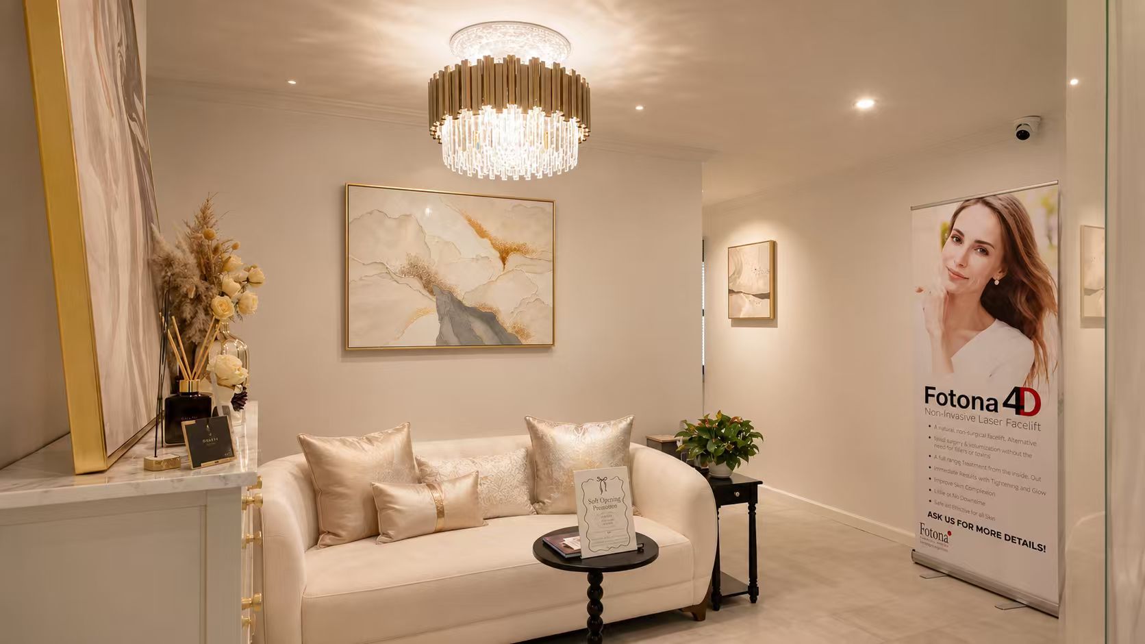 Rejuvia reception and clinic space