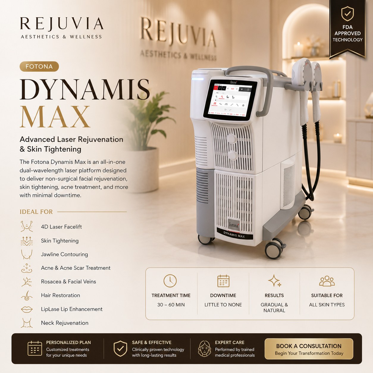 Rejuvia advanced aesthetic treatment technologies